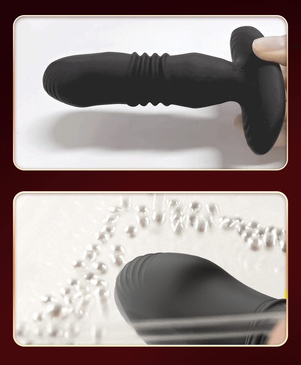 App Wireless Remote Telescopic Dildo Vibrator