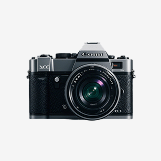 Black rangefinder camera