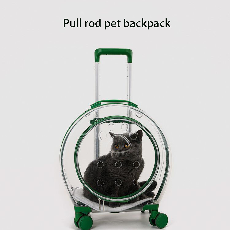 Backpack pet trolley case breathable outside travel