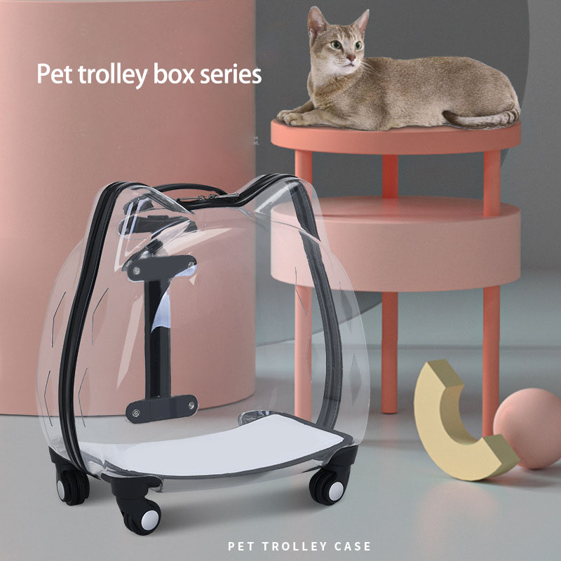 Pet trolley suitcase Pet travel suitcase breathable and portable