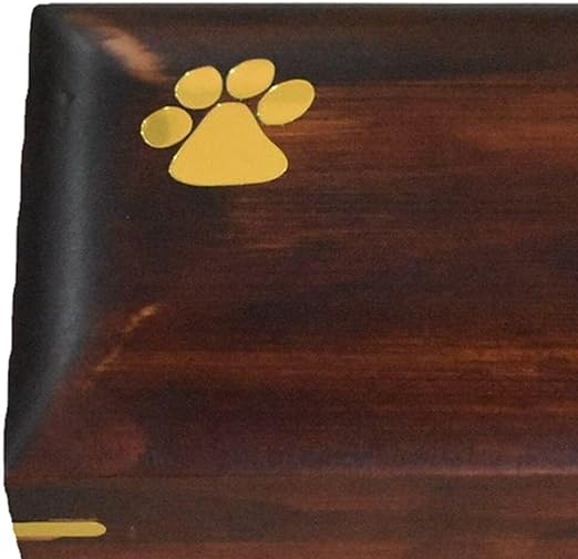 Pet Urn Cat Dog Urns Cremation Wooden Box for Pet Memorial Keepsake Resistant Wear Compact Household Convenient