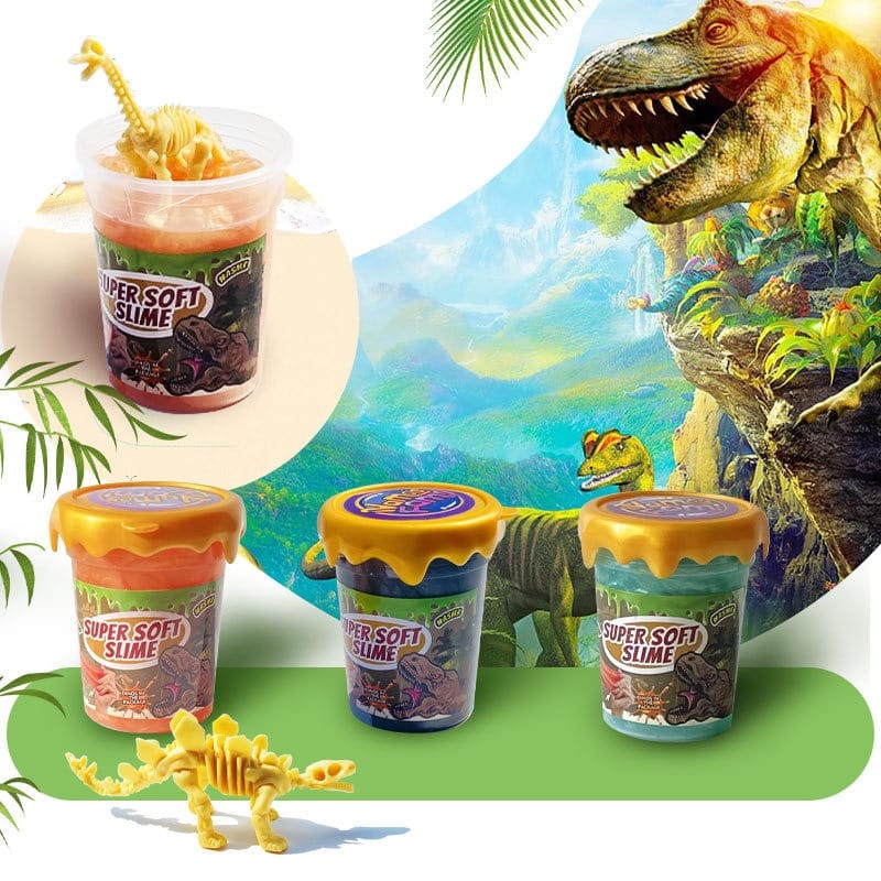 It's so fun, slime set, archaeological dinosaur slime, novelty educational toys, foreign trade, new set