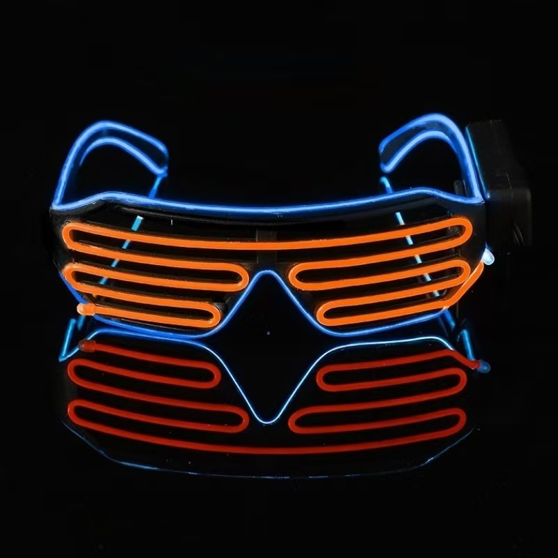 LED Wireless Glasses, Blinds, Luminous Glasses, Fluorescent Dance Props, Prom, Party, Nightclub, Luminous Glasses