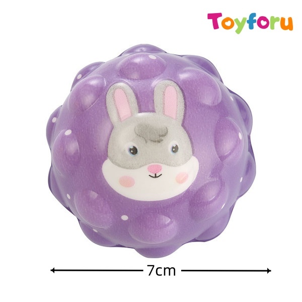 7cm solid color  animal PU bounce ball