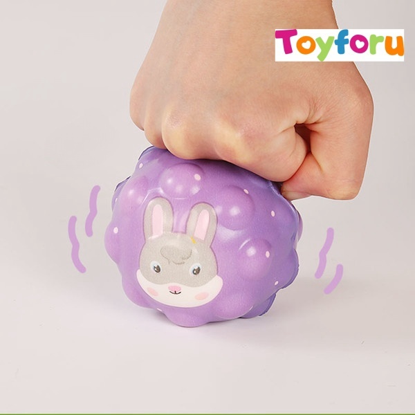 7cm solid color  animal PU bounce ball