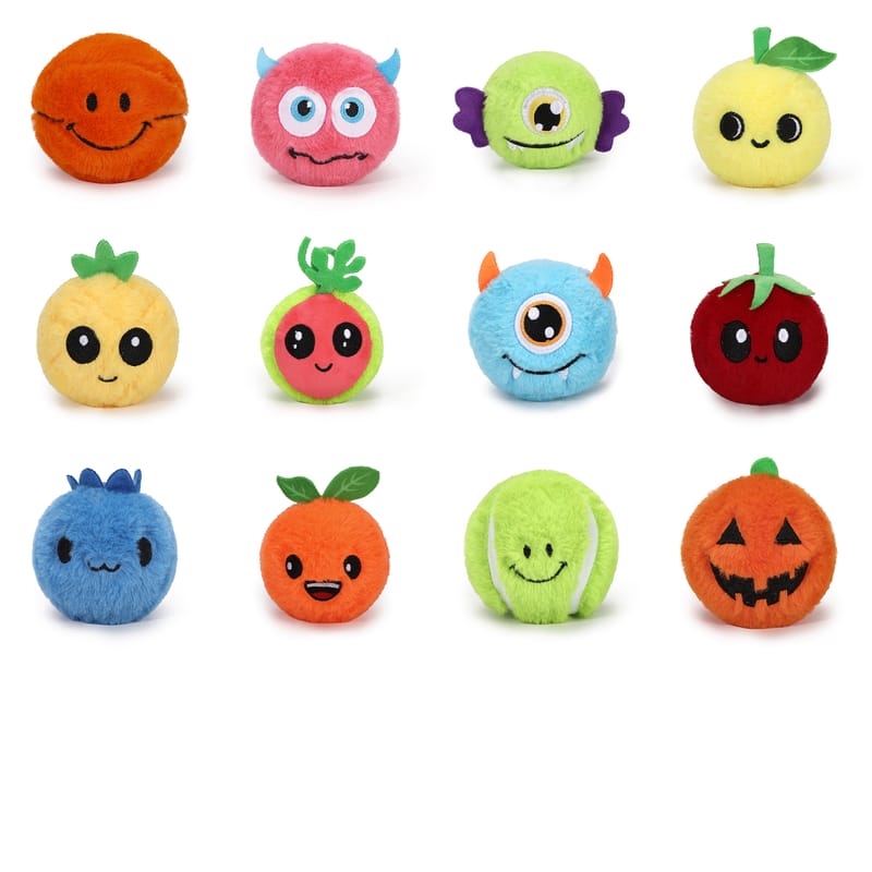 Small plush fruit animal boucing ball  Birthday Classroom School Prizes Valentine Party Favors