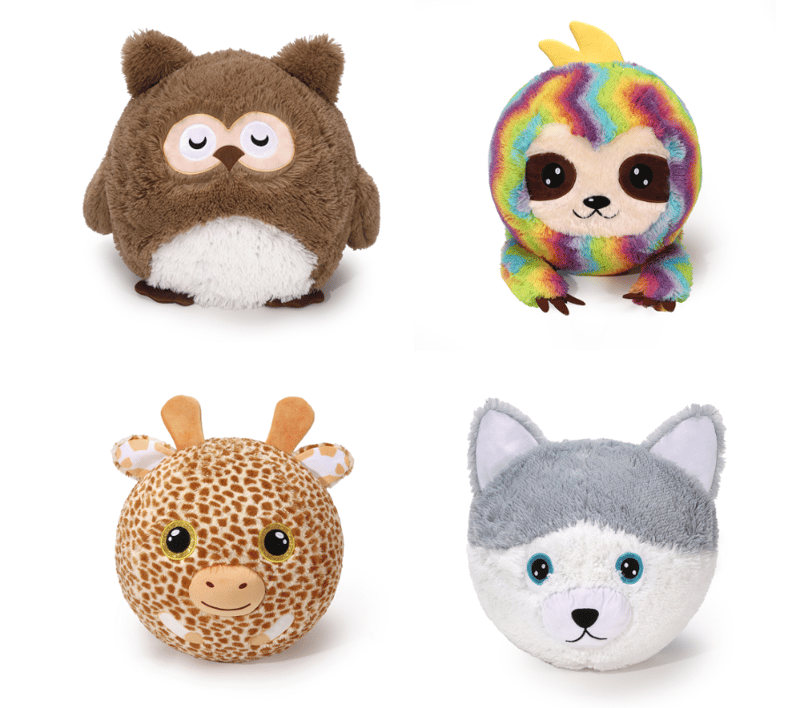 16 inch( 40cm)Fluffy animal boucing  ball Gifts for  Girl Boy First Birthday Gift