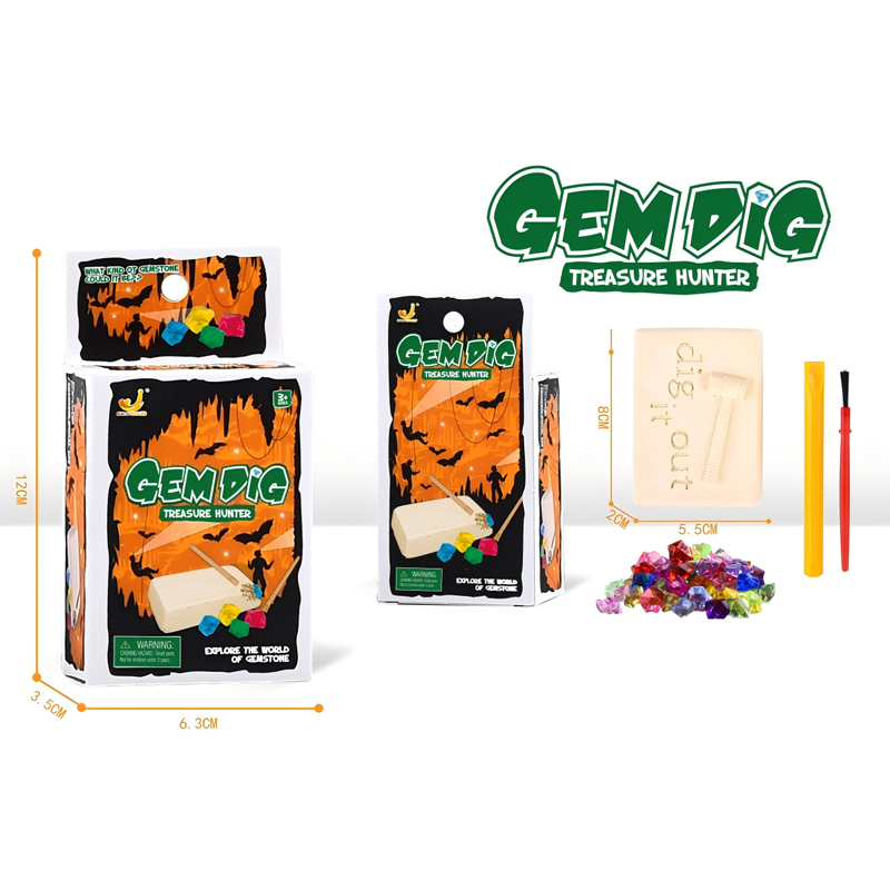 Treasure Hunt for Kids: Handmade Gemstone Archaeological Excavation and ...