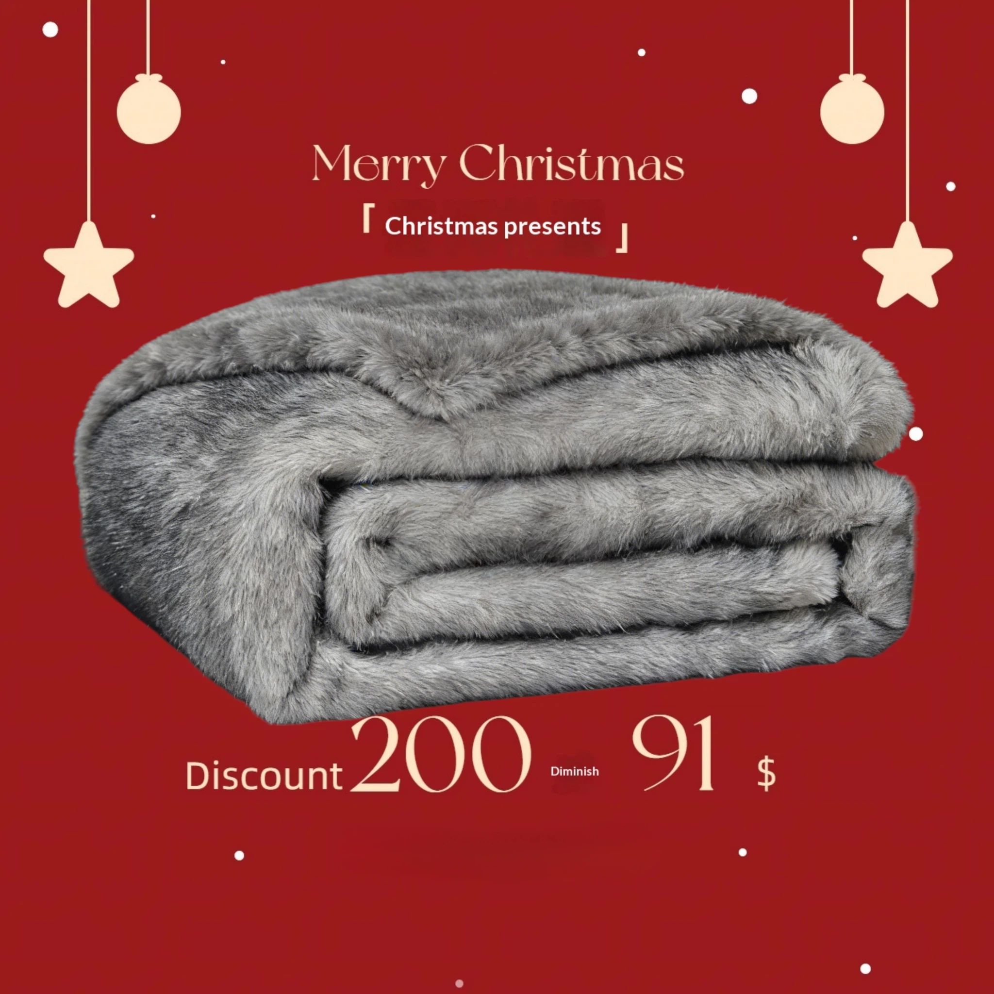 Fuji Morning Fox Hair Fleece Blanket Thick Winter Quilt Extra Thick Lush Long Hair Bed Blanket Sofa Blankets for Throw Napping Shawl Blanket