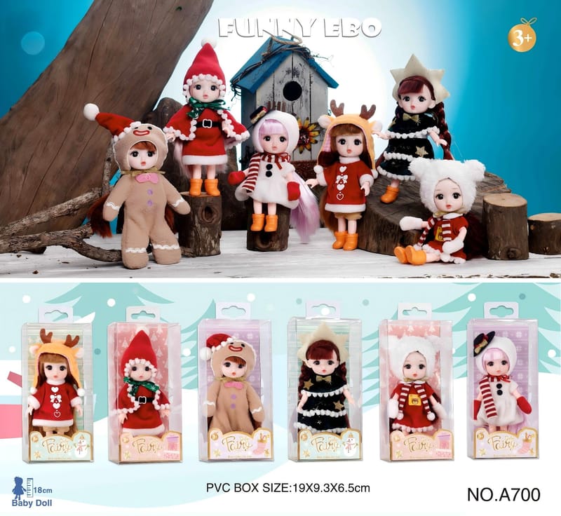 6-inch Christmas series girl doll