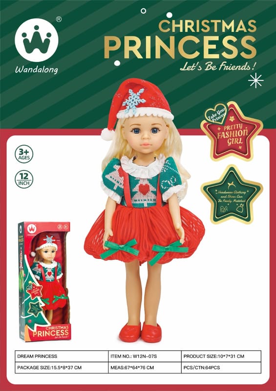 12 inch Princess Christmas Dress Series (Vinyl)