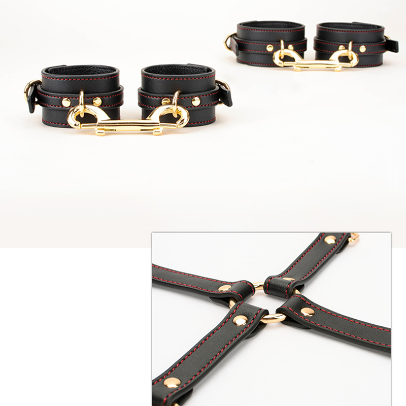 Daluse [Merida] Black Leather Red Line Twelve-piece Set