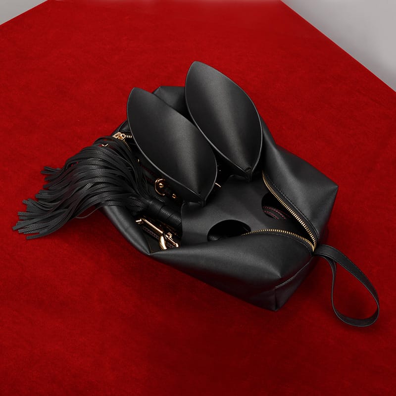 Daluse [Merida] Black Leather Red Line Twelve-piece Set