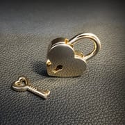 Daluse Gold Silver Heart Lock