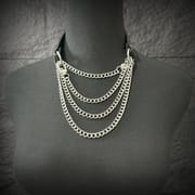 Daluse [Kailani] Double Titanium Steel Chain Variety Fashion Choker