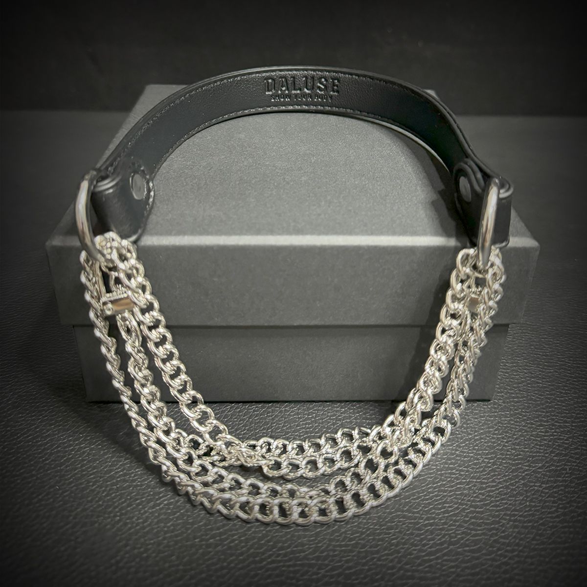 Daluse [Tiffany] Single Titanium Steel Chain Versatile Fashion Choker