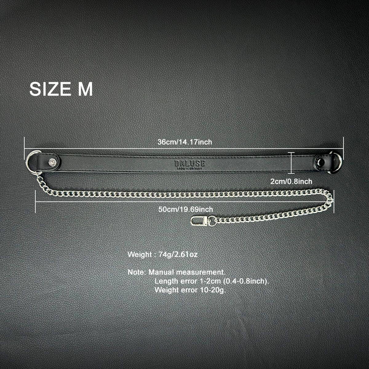 Daluse [Tiffany] Single Titanium Steel Chain Versatile Fashion Choker Size M