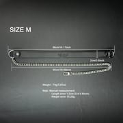 Daluse [Tiffany] Single Titanium Steel Chain Versatile Fashion Choker Size M