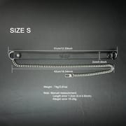 Daluse [Tiffany] Single Titanium Steel Chain Versatile Fashion Choker Size S