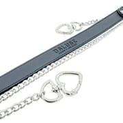 Daluse [Ina] Double Heart Shaped Buckle Titanium Steel Chain Collar