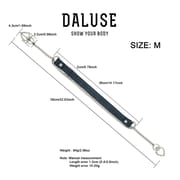 Daluse [Ina] Double Heart Shaped Buckle Titanium Steel Chain Collar Size