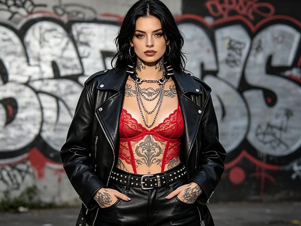Spiked Leather Chain Choker Bold Gothic Craft For Alternative Style Lovers