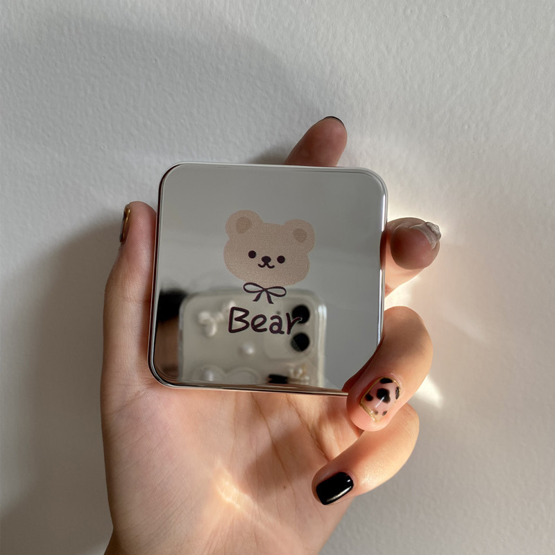 Korean simple bear containers for contact lenses