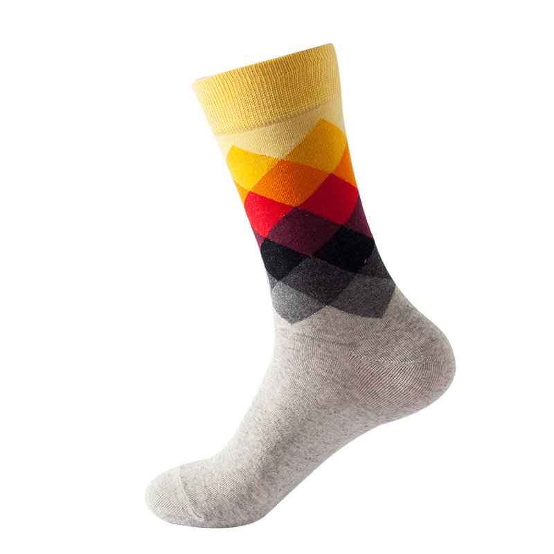 Socks tube socks children diamond street fashion socks autumn and winter cotton sports socks