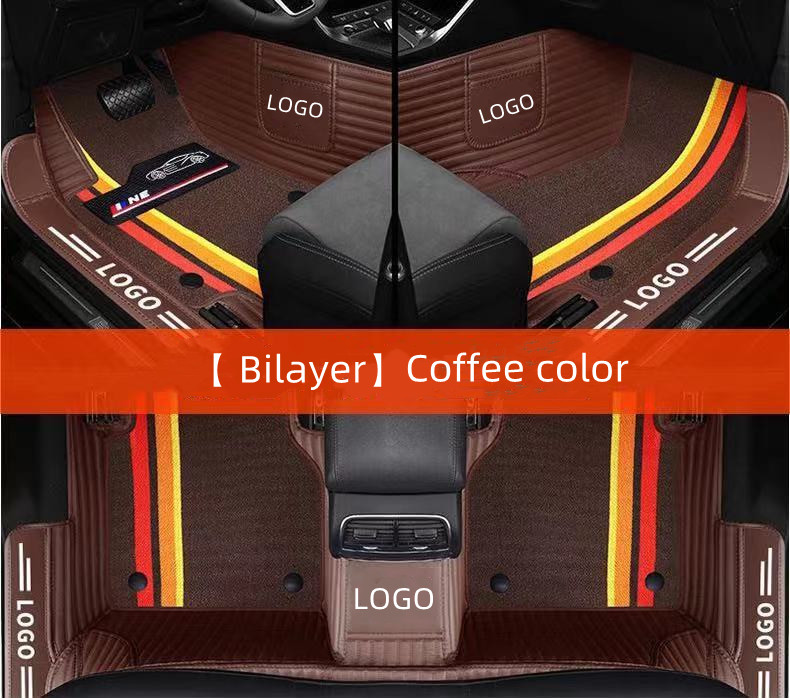 【Free Shipping】AllWeather CustomFit Car Floor Mat Fully Surrounded By DoubleLayer WearResistant