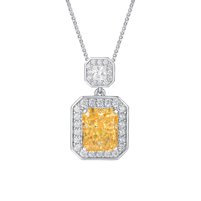 925 Silver Cubic Oxide Yellow Pendant (PS1808C1Y) does not contain a chain