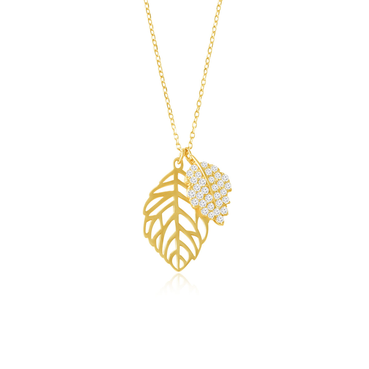 24/10000 AI翻译 Hollowed-out hibiscus leaf 925 silver silver-inlaid zircon maple leaf necklace suitable for daily use