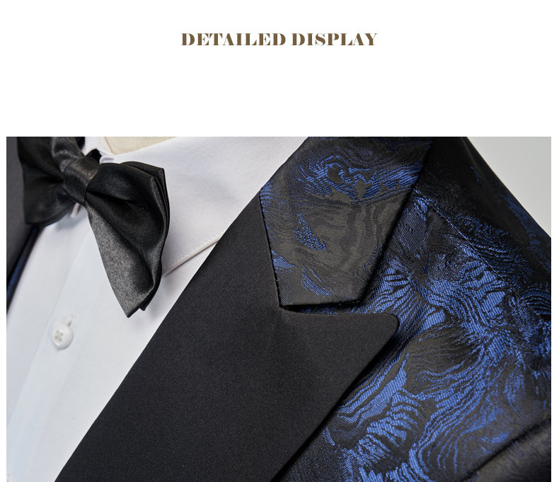 Classic Luxury Jacquard Men Suits For Wedding 3 Piece Jacket Vest Pant Groom Tuxedos Male Fashion Business Prom Social Dress Set