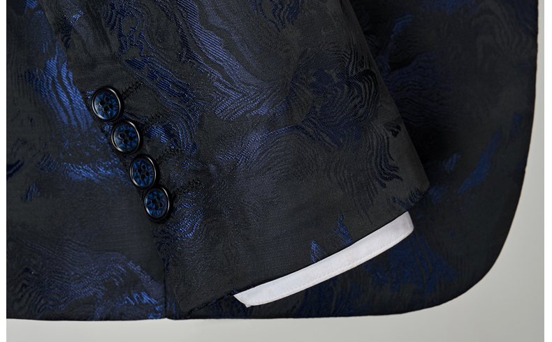 Classic Luxury Jacquard Men Suits For Wedding 3 Piece Jacket Vest Pant Groom Tuxedos Male Fashion Business Prom Social Dress Set