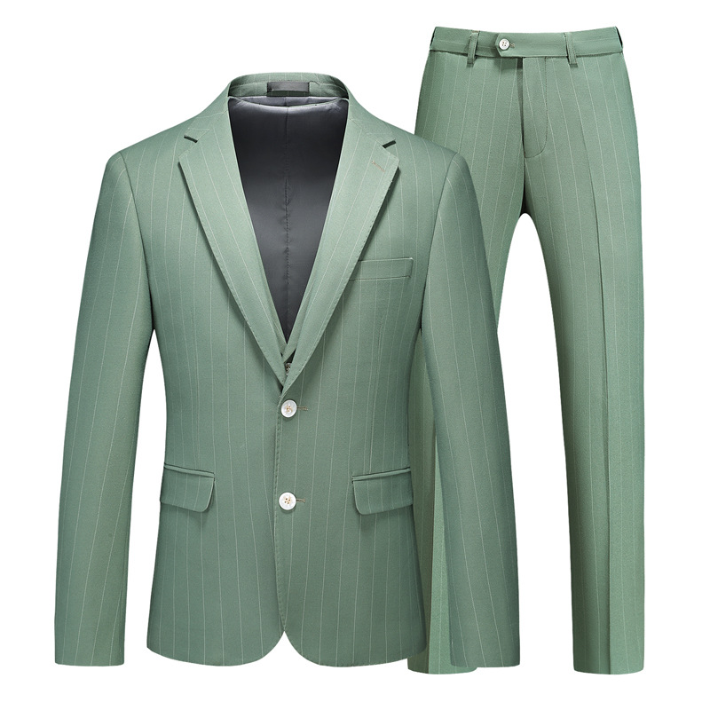 (Jackets+Vest+Pant) Classics Plaid Suits Tuxedo Groom For Men Wedding Costume 3 Pieces Set Mens Formal Casual Suit Prom Wear