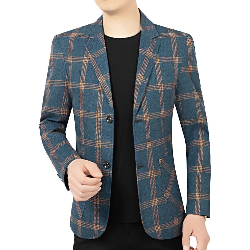 Men Business Casual Style Button Slim Fit Jackets Men's Dress Coat Designer Mens