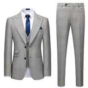 Party Wedding Party Vested Suit Men's Blazer 3 Piece Men's Business Suit Set For Men