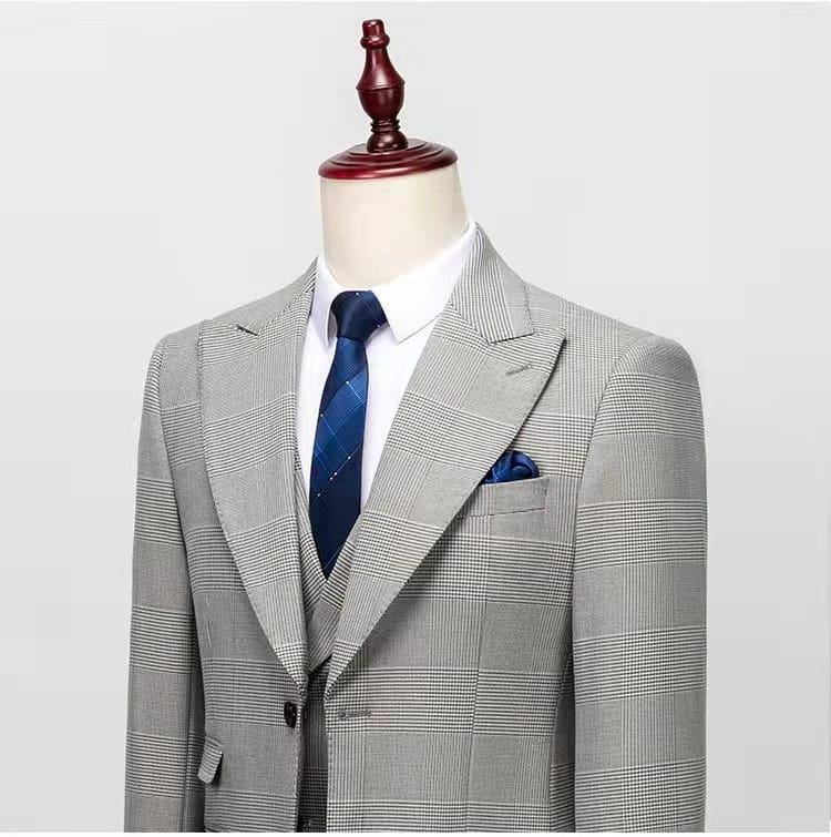 Party Wedding Party Vested Suit Men's Blazer 3 Piece Men's Business Suit Set For Men