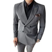 Top Grade Foreign Trade New Men's Fashion Business Two-piece Suit Suit Korean Slim Men's Suit