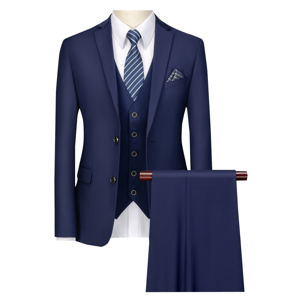 GRSZDHC New Design 2 Pieces Plus Size Men's Suits & Blazer Custom Daily Groom Wedding Suits for Men