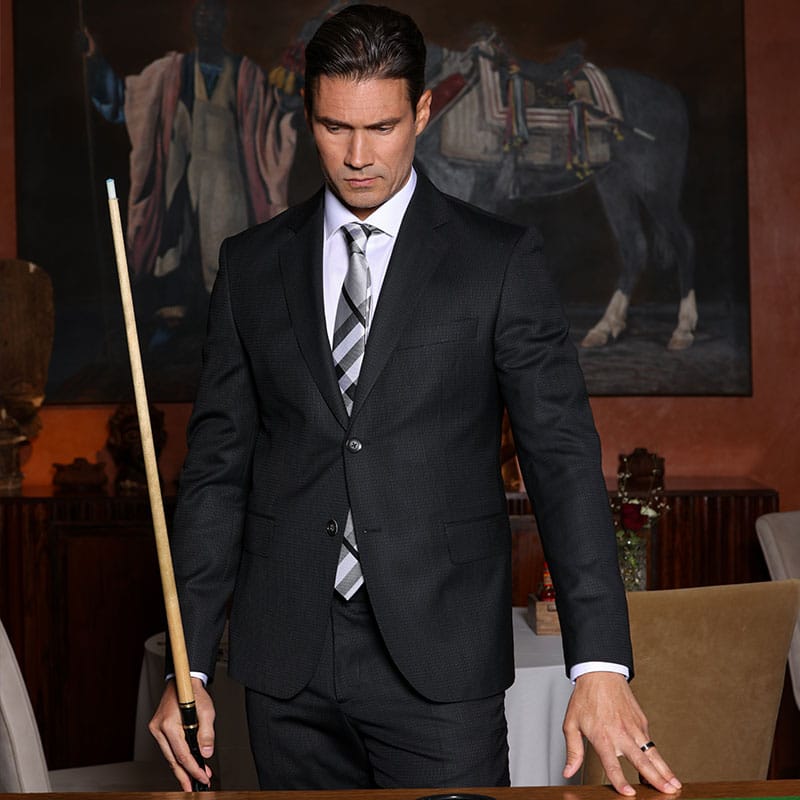 Business Black Notch Lapel Casual Office Boss Men Suits Wedding Single Breasted Tuxedos Prom Party Slim Fit Costume Homme Blazer