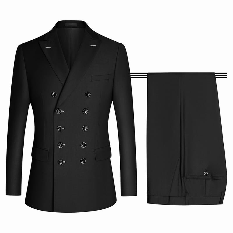 Hot Selling Professional Business Wedding Suit High Quality New Design Black Men's Suit Double Breasted Men Formal Suit For Men