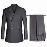 Hot Selling Professional Business Wedding Suit High Quality New Design Black Men's Suit Double Breasted Men Formal Suit For Men