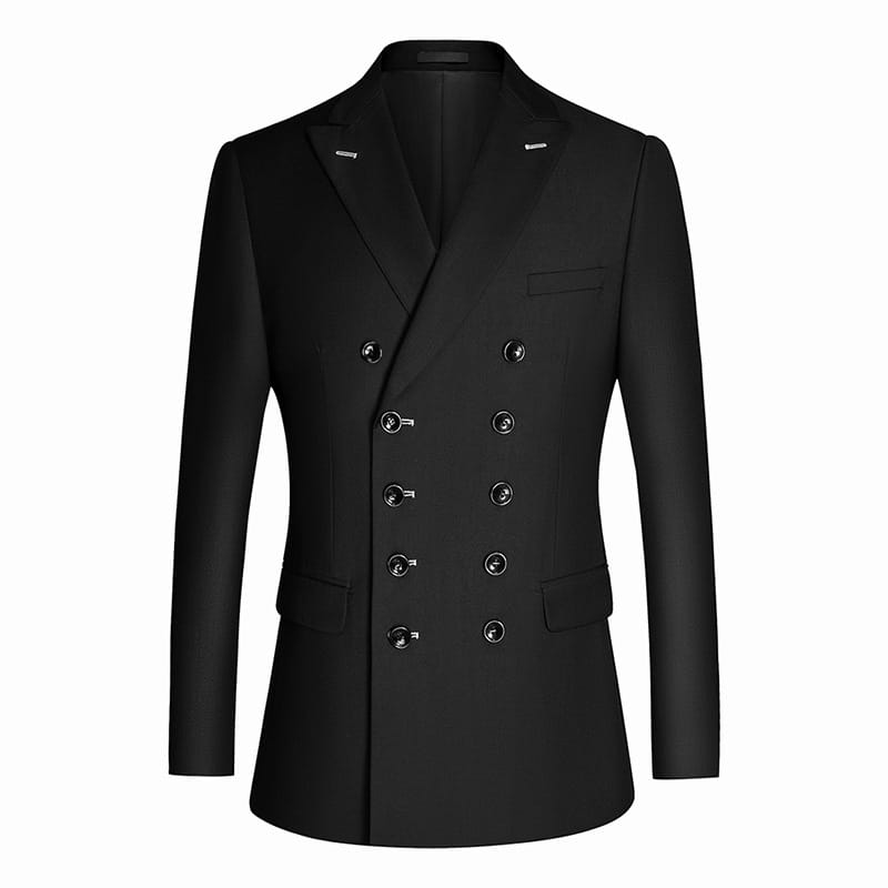 Hot Selling Professional Business Wedding Suit High Quality New Design Black Men's Suit Double Breasted Men Formal Suit For Men
