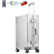 KANGSHILU 20 24 26 29 Inch Aluminum Suitcase Alloy Trolley Case Universal Luggage New Unisex Travel Offers with Wheels Boarding