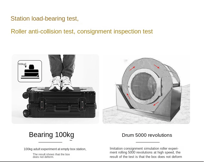 KANGSHILU 20 24 26 29 Inch Aluminum Suitcase Alloy Trolley Case Universal Luggage New Unisex Travel Offers with Wheels Boarding