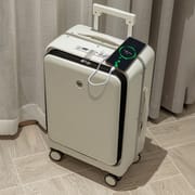 KANGSHILU Aluminum Frame 20 Inches Travel Suitcases Universal Wheel Trolley PC Box Trolley Luggage Bag Men's Business Carry Ons