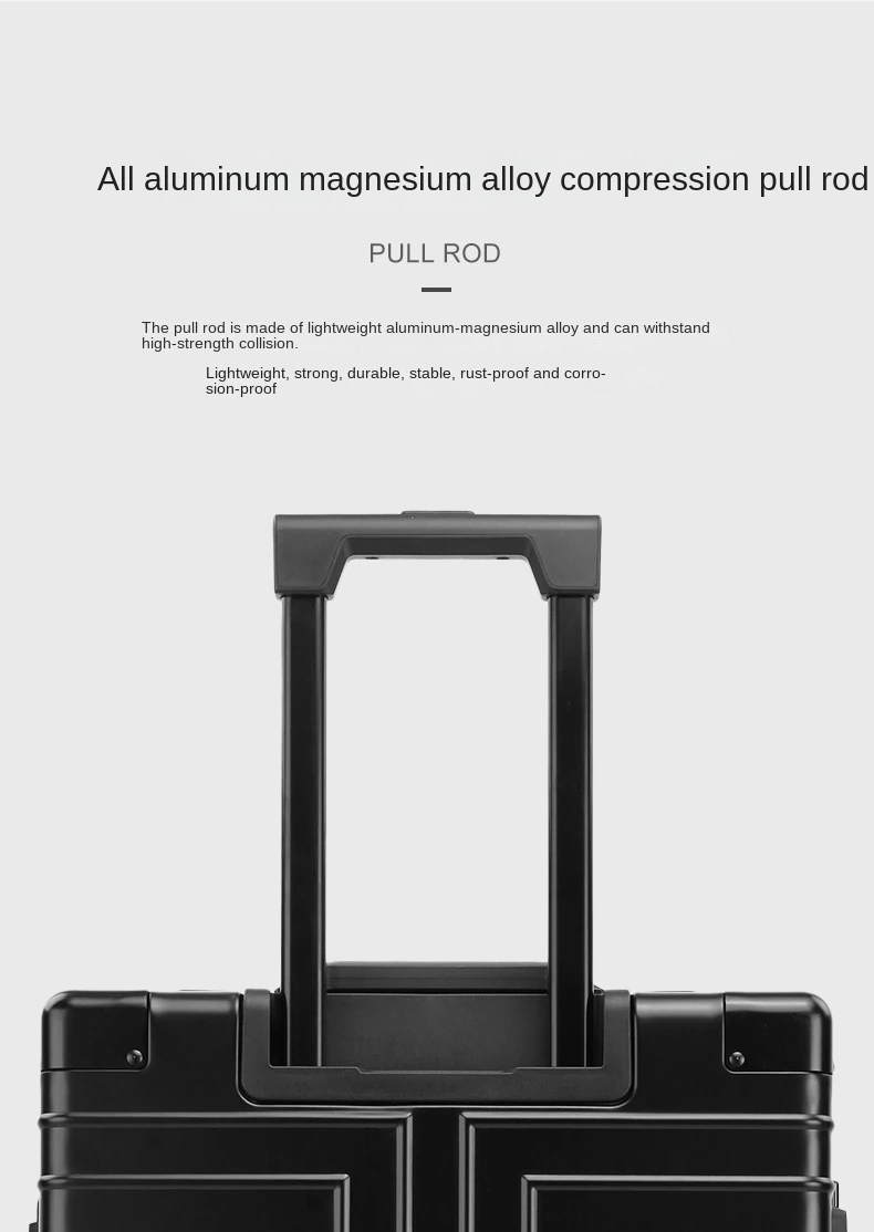 KANGSHILU 20 24 26 29 Inch Aluminum Suitcase Alloy Trolley Case Universal Luggage New Unisex Travel Offers with Wheels Boarding