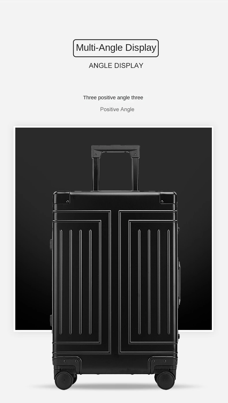 KANGSHILU 20 24 26 29 Inch Aluminum Suitcase Alloy Trolley Case Universal Luggage New Unisex Travel Offers with Wheels Boarding