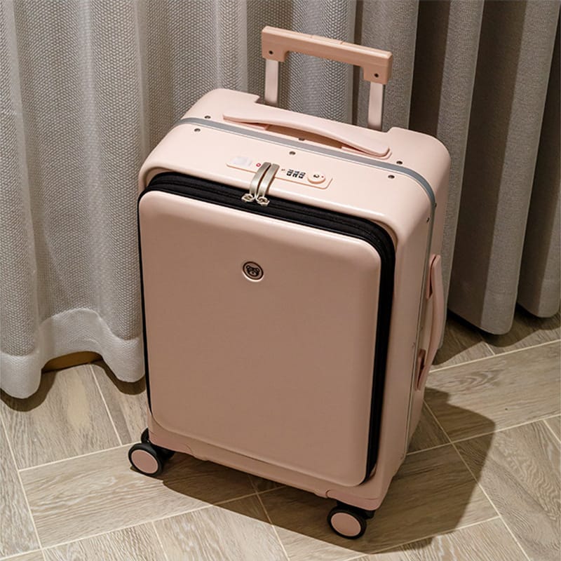 KANGSHILU Aluminum Frame 20 Inches Travel Suitcases Universal Wheel Trolley PC Box Trolley Luggage Bag Men's Business Carry Ons