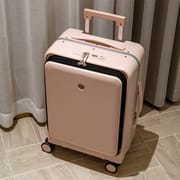 KANGSHILU Aluminum Frame 20 Inches Travel Suitcases Universal Wheel Trolley PC Box Trolley Luggage Bag Men's Business Carry Ons